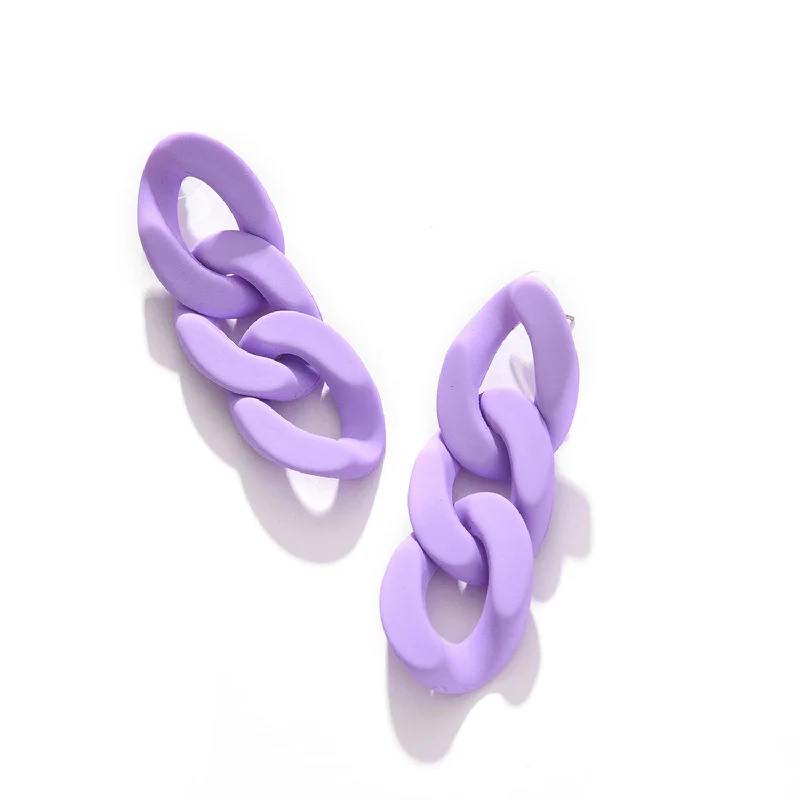 Luxury Jewelry Sale – Elegant Styles At Unbeatable Prices Purple Color Gold Plated Designer Drop Earring For Women's Luxury Jewelry Sale – Elegant Styles At Unbeatable Prices Purple Color Gold Plated Designer Drop Earring For Women's