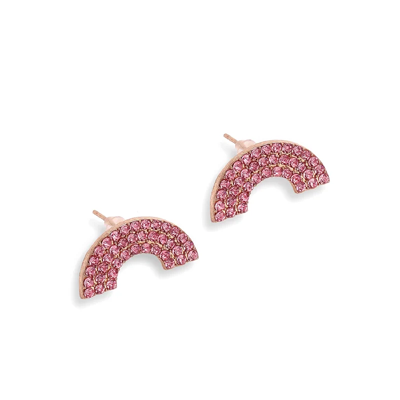 Waterproof Stainless Steel Jewelry For Lasting Beauty Red Color Gold Plated Party Designer Stone Stud For Women's Waterproof Stainless Steel Jewelry For Lasting Beauty Red Color Gold Plated Party Designer Stone Stud For Women's