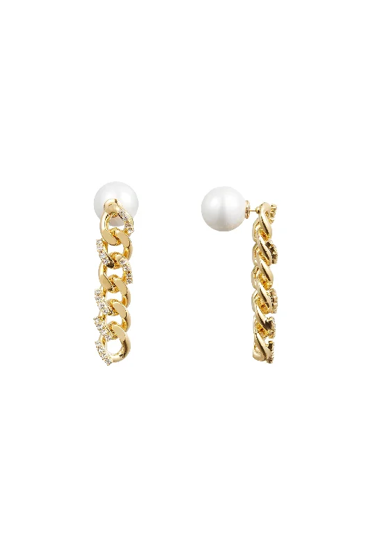 Shop Fine Jewelry With Exclusive Savings Rhinestone Golden Chain Earrings