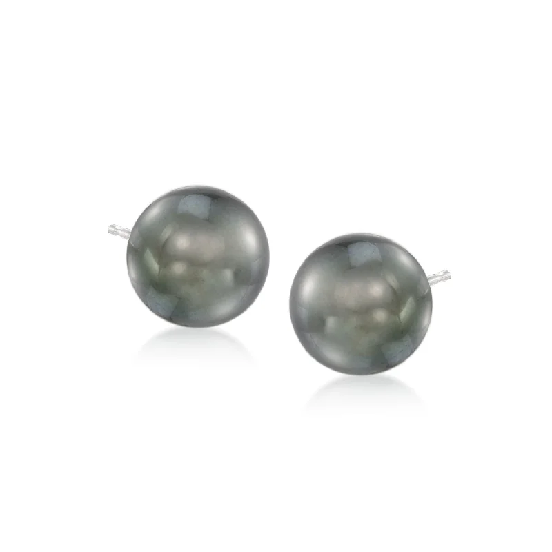 Dazzle With Discounts – Shop Jewelry On Sale Ross-Simons 9-10mm Black Cultured Tahitian Pearl Earrings in 14kt White Gold Dazzle With Discounts – Shop Jewelry On Sale Ross-Simons 9-10mm Black Cultured Tahitian Pearl Earrings in 14kt White Gold