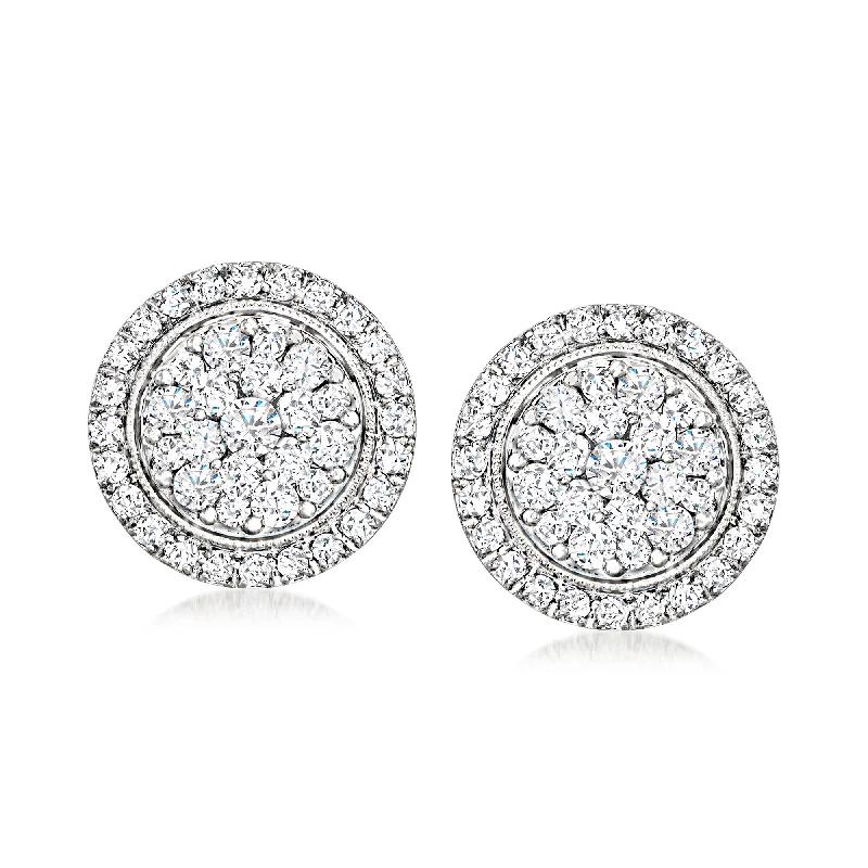Affordable Luxury Jewelry – Style At A Great Price Ross-Simons Diamond Milgrain Cluster Earrings in 14kt White Gold Affordable Luxury Jewelry – Style At A Great Price Ross-Simons Diamond Milgrain Cluster Earrings in 14kt White Gold