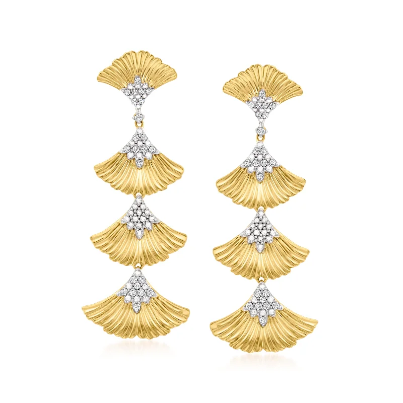Holiday Jewelry Sale – Perfect Gifts At The Best Prices Ross-Simons Diamond Multi-Ginkgo Leaf Drop Earrings in 18kt Gold Over Sterling Holiday Jewelry Sale – Perfect Gifts At The Best Prices Ross-Simons Diamond Multi-Ginkgo Leaf Drop Earrings in 18kt Gold Over Sterling
