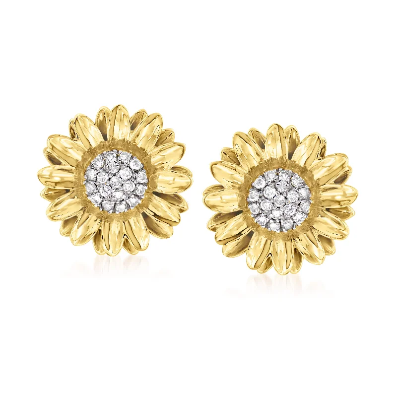 Seasonal Jewelry Clearance – Best Styles At The Lowest Prices Ross-Simons Diamond Sunflower Earrings in 18kt Gold Over Sterling Seasonal Jewelry Clearance – Best Styles At The Lowest Prices Ross-Simons Diamond Sunflower Earrings in 18kt Gold Over Sterling