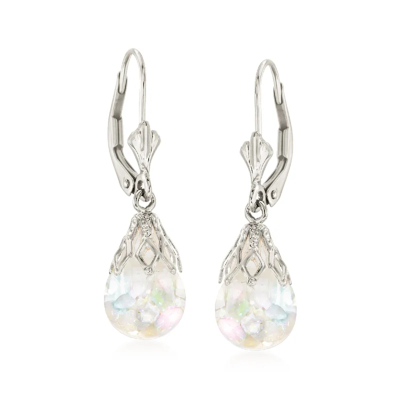 Customized Silver Jewelry For Unique Style Ross-Simons Floating Opal Drop Earrings in 14kt White Gold Customized Silver Jewelry For Unique Style Ross-Simons Floating Opal Drop Earrings in 14kt White Gold