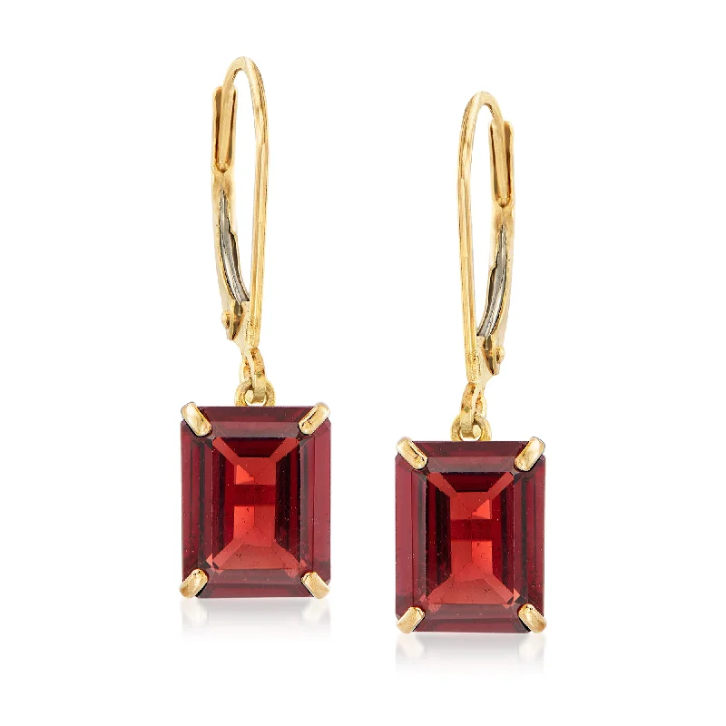 Exclusive Jewelry Offers – Sparkle For Less Ross-Simons Garnet Drop Earrings in 14kt Yellow Gold Exclusive Jewelry Offers – Sparkle For Less Ross-Simons Garnet Drop Earrings in 14kt Yellow Gold