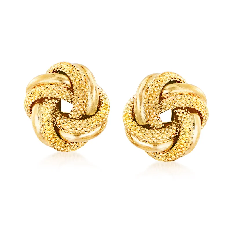 Grab Stylish Jewelry Before The Sale Ends Ross-Simons Italian 18kt Yellow Gold Love Knot Earrings Grab Stylish Jewelry Before The Sale Ends Ross-Simons Italian 18kt Yellow Gold Love Knot Earrings