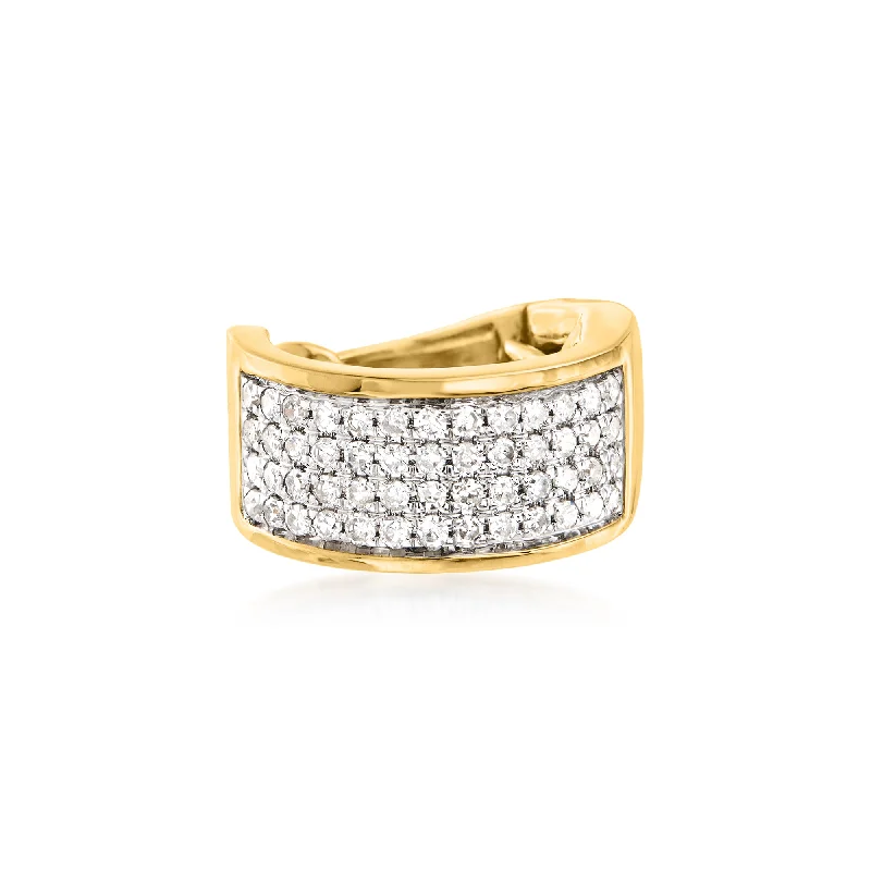 Unmissable Deals On Handmade Jewelry Collections Ross-Simons Pave Diamond Multi-Row Single Ear Cuff in 14kt Yellow Gold Unmissable Deals On Handmade Jewelry Collections Ross-Simons Pave Diamond Multi-Row Single Ear Cuff in 14kt Yellow Gold