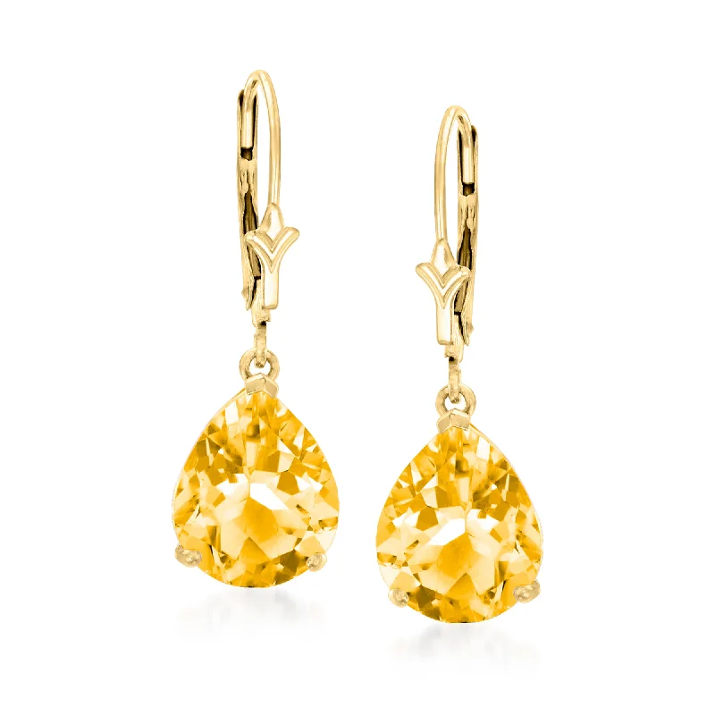 Grab Your Favorite Jewelry At The Lowest Prices Ross-Simons Pear-Shaped Citrine Drop Earrings in 14kt Yellow Gold Grab Your Favorite Jewelry At The Lowest Prices Ross-Simons Pear-Shaped Citrine Drop Earrings in 14kt Yellow Gold
