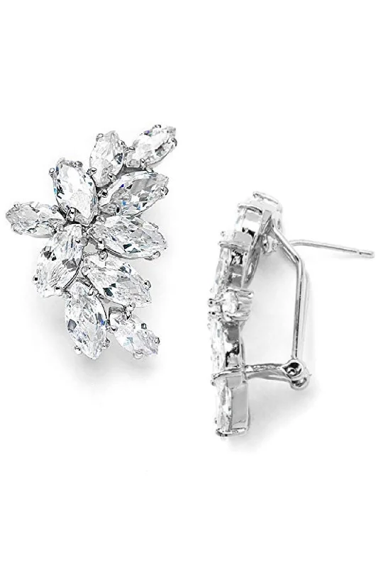 Get The Sparkle You Love At Prices You Adore Silver Marquise Crystal Earrings