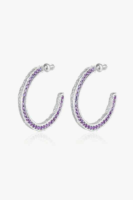 Luxury Meets Affordability – Jewelry Sale Now Live Silver Zirconia Molten C Hoop Earrings Luxury Meets Affordability – Jewelry Sale Now Live Silver Zirconia Molten C Hoop Earrings