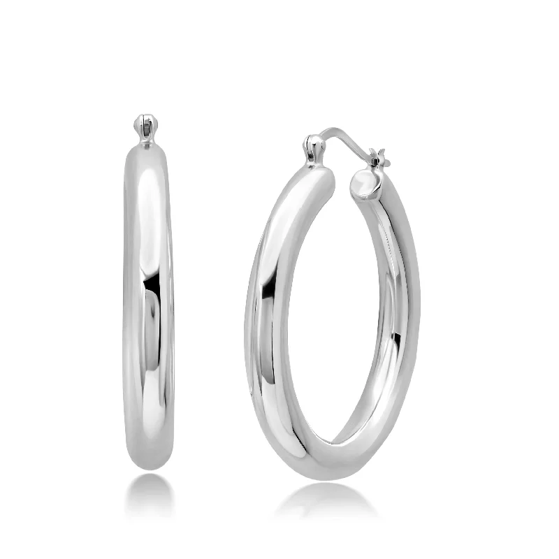 Unmissable Jewelry Sale – Shop Before It's Too Late Sterling Silver 40X5 MM Hoop Earrings Unmissable Jewelry Sale – Shop Before It's Too Late Sterling Silver 40X5 MM Hoop Earrings