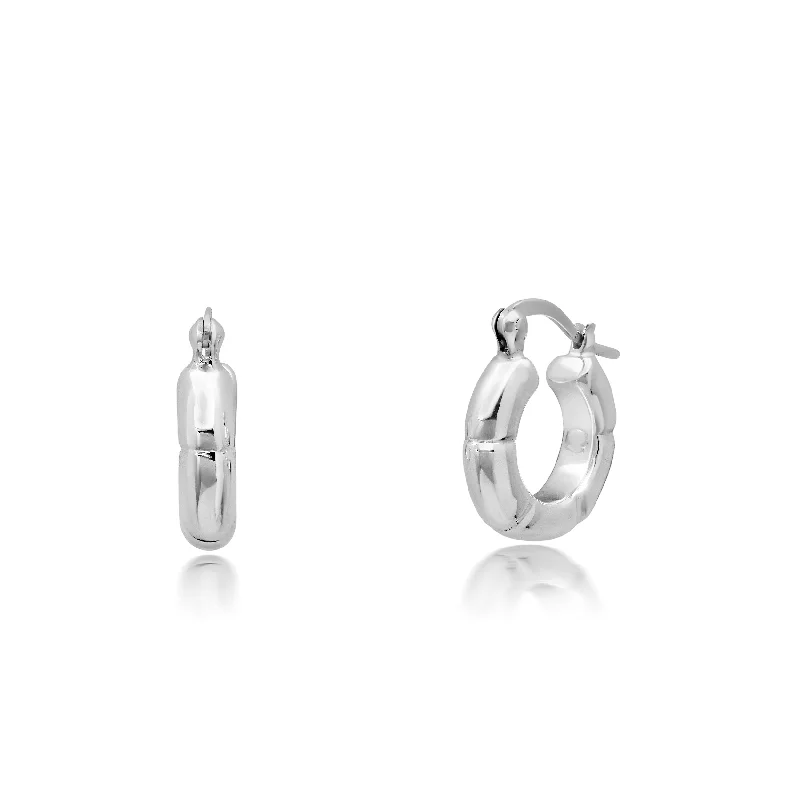 Personalized Engraved Jewelry For Meaningful Gifts Sterling Silver Oval Sectioned Hoop Earrings Personalized Engraved Jewelry For Meaningful Gifts Sterling Silver Oval Sectioned Hoop Earrings