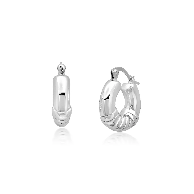 Bohemian-Inspired Jewelry For Free-Spirited Fashion Sterling Silver Round Layered Twist Hoop Earrings Bohemian-Inspired Jewelry For Free-Spirited Fashion Sterling Silver Round Layered Twist Hoop Earrings