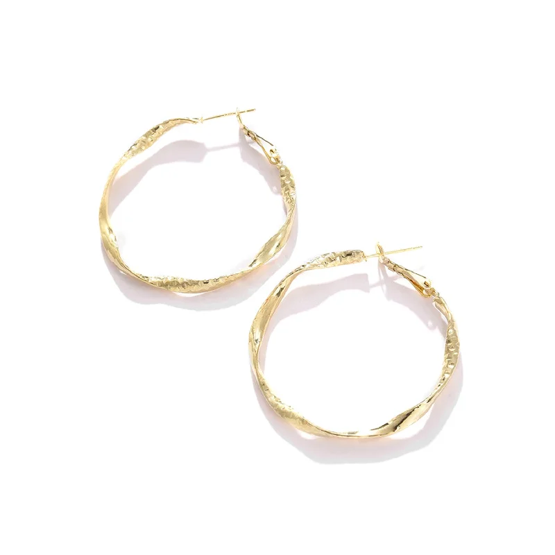 Celebrate Every Occasion With Sparkling Savings Women Gold Plated Designer Hoop Earring