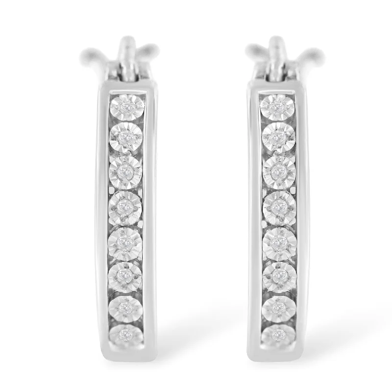 Unmissable Deals On Handmade Jewelry Collections .925 Sterling-Silver Diamond Accent Channel Set Style Hoop Earring Unmissable Deals On Handmade Jewelry Collections .925 Sterling-Silver Diamond Accent Channel Set Style Hoop Earring