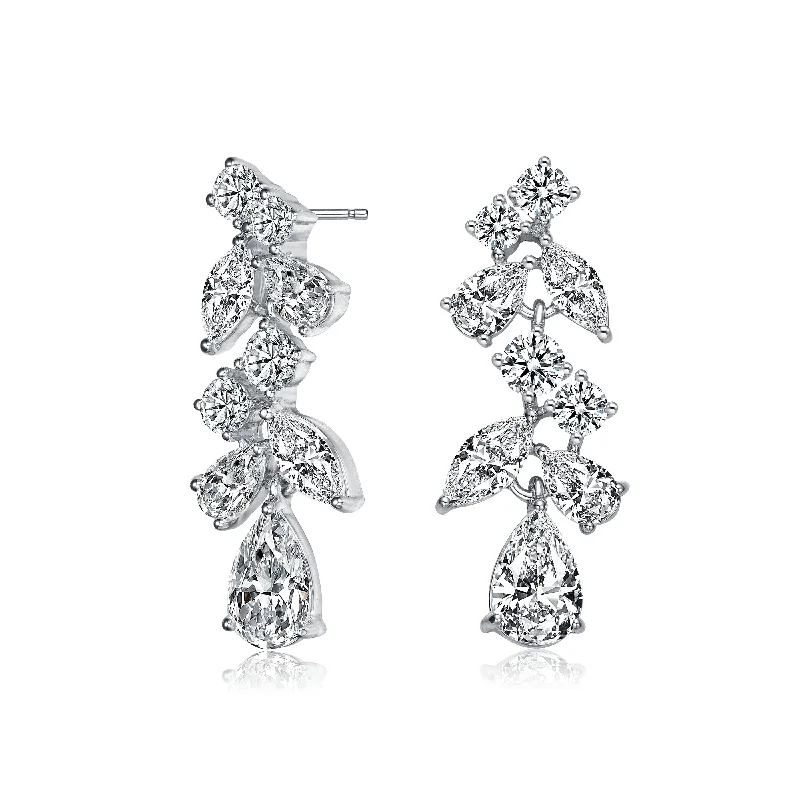 Timeless Beauty, Unbeatable Deals – Jewelry Sale On GENEVIVE Sterling Silver Cubic Zirconia Accent Dangle Earrings Timeless Beauty, Unbeatable Deals – Jewelry Sale On GENEVIVE Sterling Silver Cubic Zirconia Accent Dangle Earrings