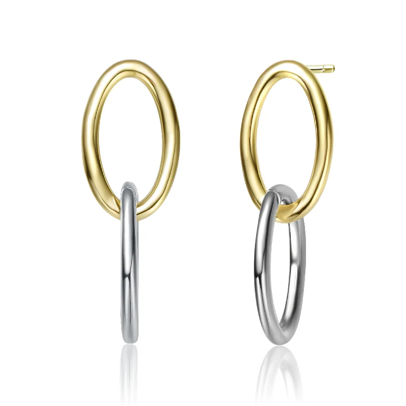 Best Jewelry Sale – Shop Exclusive Designs Now Rachel Glauber 14k Gold Plated Two Tone Oval Drop Earrings Best Jewelry Sale – Shop Exclusive Designs Now Rachel Glauber 14k Gold Plated Two Tone Oval Drop Earrings