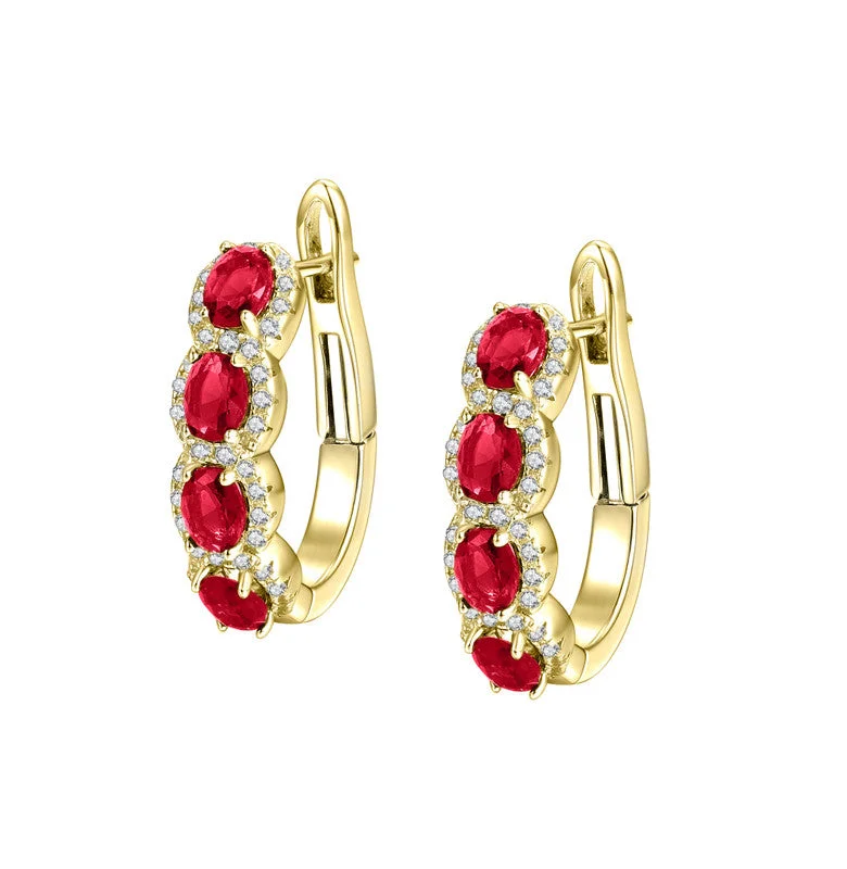 Don't Miss These Dazzling Jewelry Discounts Sterling Silver Gold Plated With Ruby & Diamond Cubic Zirconia Oblong Hoop Leverback Earrings. Don't Miss These Dazzling Jewelry Discounts Sterling Silver Gold Plated With Ruby & Diamond Cubic Zirconia Oblong Hoop Leverback Earrings.