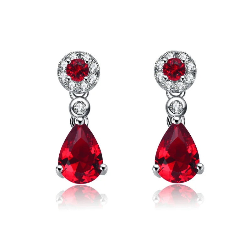 Jewelry Deals That Outshine The Rest Sterling Silver White Gold Plated with Colored Cubic Zirconia Dress Earrings Jewelry Deals That Outshine The Rest Sterling Silver White Gold Plated with Colored Cubic Zirconia Dress Earrings