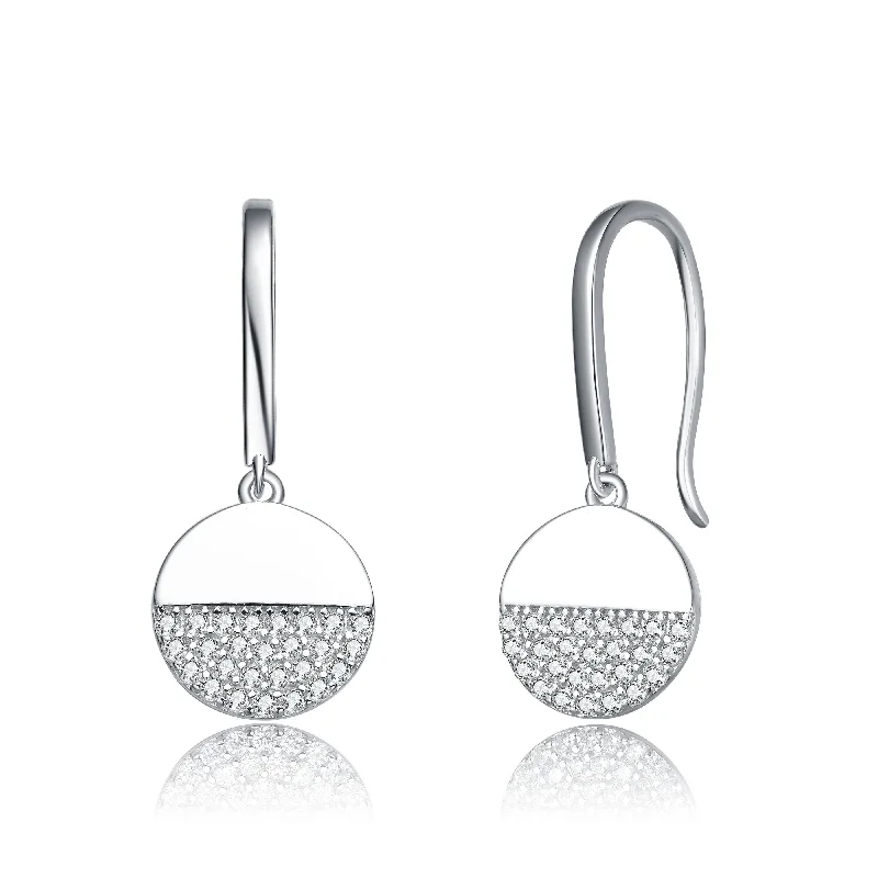 Upgrade Your Jewelry Collection For Less Sterling Silver With Rhodium Plated Cubic Zirconia Hook Earring Upgrade Your Jewelry Collection For Less Sterling Silver With Rhodium Plated Cubic Zirconia Hook Earring