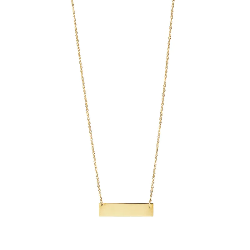 Flash Sale On Stunning Jewelry – Don't Miss Out 14K Yellow Gold Bar Pendant Necklace Flash Sale On Stunning Jewelry – Don't Miss Out 14K Yellow Gold Bar Pendant Necklace