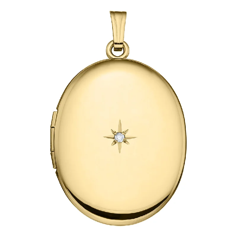 Bestselling Jewelry At Special Promotional Rates 14K Yellow Gold Diamond 23x30mm Oval Locket Necklace Bestselling Jewelry At Special Promotional Rates 14K Yellow Gold Diamond 23x30mm Oval Locket Necklace
