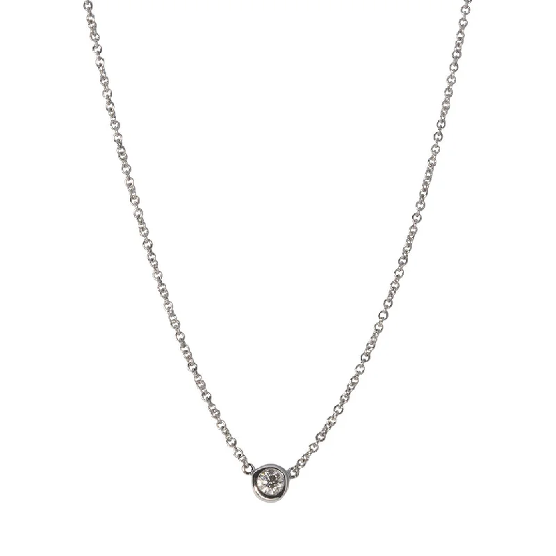 Sparkle More For Less – Jewelry Sale Happening Now .15ct Diamond Solitaire Bezel 14K White Gold Necklace Sparkle More For Less – Jewelry Sale Happening Now .15ct Diamond Solitaire Bezel 14K White Gold Necklace
