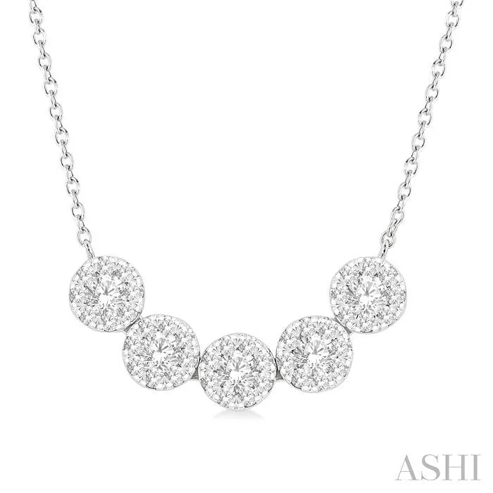 Sparkle More For Less – Jewelry Sale Happening Now ROUND SHAPE 5 STONE LOVEBRIGHT ESSENTIAL DIAMOND SMILE NECKLACE Sparkle More For Less – Jewelry Sale Happening Now ROUND SHAPE 5 STONE LOVEBRIGHT ESSENTIAL DIAMOND SMILE NECKLACE