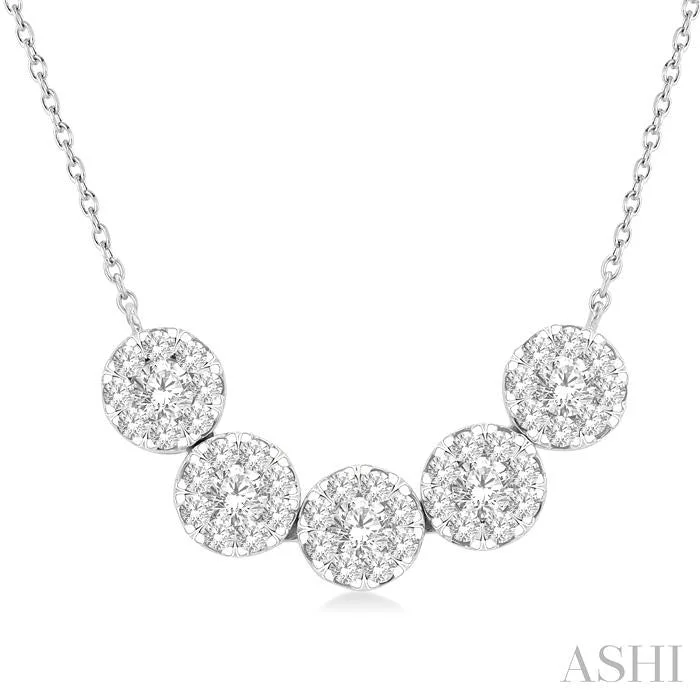Fine Jewelry, Limited-Time Offers Available ROUND SHAPE 5 STONE LOVEBRIGHT ESSENTIAL DIAMOND SMILE NECKLACE Fine Jewelry, Limited-Time Offers Available ROUND SHAPE 5 STONE LOVEBRIGHT ESSENTIAL DIAMOND SMILE NECKLACE
