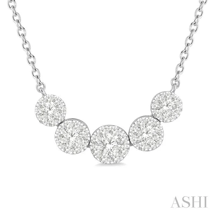 Unmissable Jewelry Sale – Shop Before It's Too Late ROUND SHAPE 5 STONE LOVEBRIGHT ESSENTIAL DIAMOND SMILE NECKLACE Unmissable Jewelry Sale – Shop Before It's Too Late ROUND SHAPE 5 STONE LOVEBRIGHT ESSENTIAL DIAMOND SMILE NECKLACE