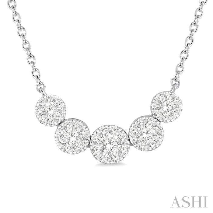Don't Miss Our Biggest Jewelry Sale Of The Season ROUND SHAPE 5 STONE LOVEBRIGHT ESSENTIAL DIAMOND SMILE NECKLACE Don't Miss Our Biggest Jewelry Sale Of The Season ROUND SHAPE 5 STONE LOVEBRIGHT ESSENTIAL DIAMOND SMILE NECKLACE