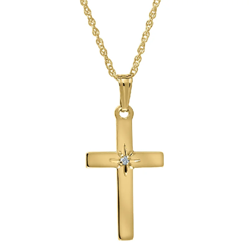 Exclusive Jewelry Markdowns – Limited-Time Offer 14K Yellow Gold Diamond 12x23mm Cross Pendant Necklace Exclusive Jewelry Markdowns – Limited-Time Offer 14K Yellow Gold Diamond 12x23mm Cross Pendant Necklace