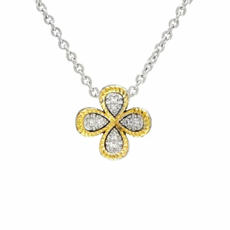 Stunning Jewelry At Even More Stunning Prices Andrea Candela 18KT & STERLING SILVER FLOWER SHAPE DIAMOND NECKLACE - Pop-Up Collection Stunning Jewelry At Even More Stunning Prices Andrea Candela 18KT & STERLING SILVER FLOWER SHAPE DIAMOND NECKLACE - Pop-Up Collection