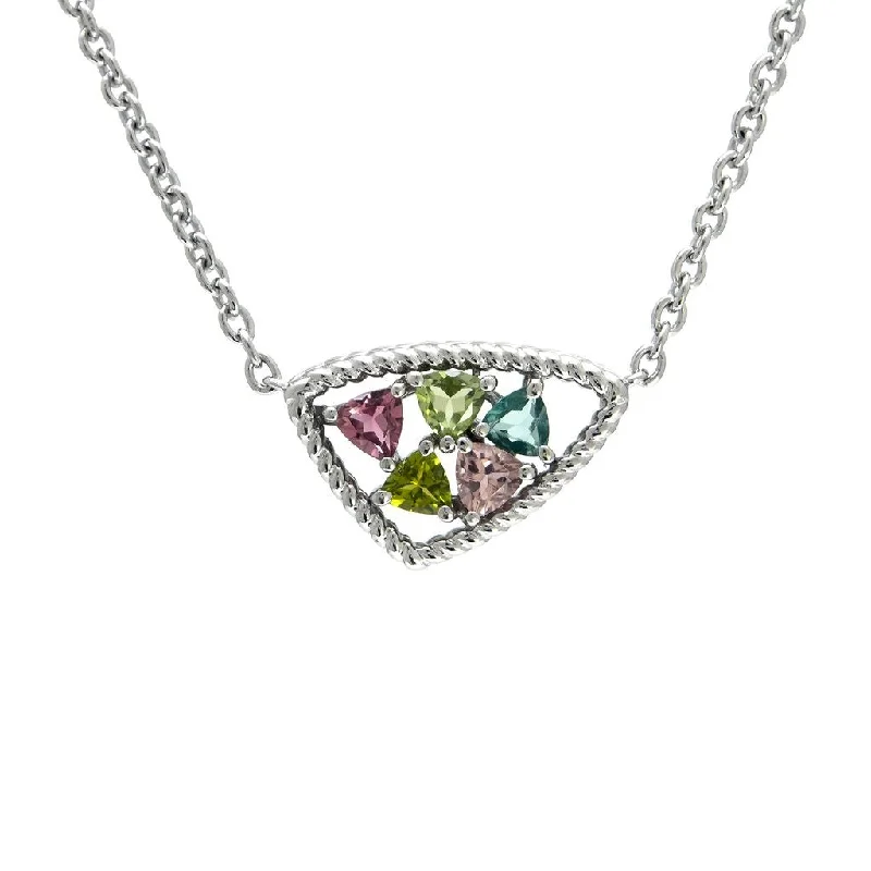 Exclusive Jewelry Markdowns – Limited-Time Offer Andrea Candela STERLING SILVER PINK & GREEN TOURMALINE NECKLACE - Mosaico Collection Exclusive Jewelry Markdowns – Limited-Time Offer Andrea Candela STERLING SILVER PINK & GREEN TOURMALINE NECKLACE - Mosaico Collection