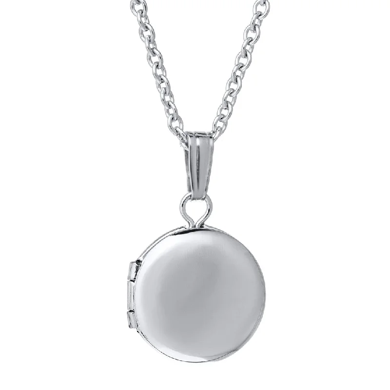 Luxury Jewelry Now At Special Promotional Rates Baby Sterling Silver Round Locket Necklace Luxury Jewelry Now At Special Promotional Rates Baby Sterling Silver Round Locket Necklace