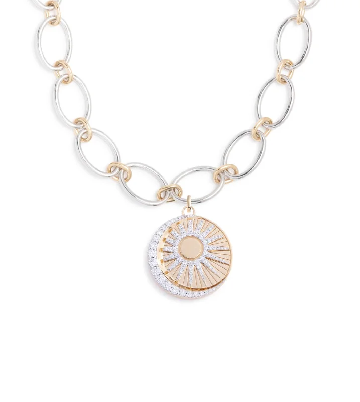 Adjustable Charm Bracelets For A Perfect Fit Balance : Oval Link Chain Necklace Mixed Gold Adjustable Charm Bracelets For A Perfect Fit Balance : Oval Link Chain Necklace Mixed Gold