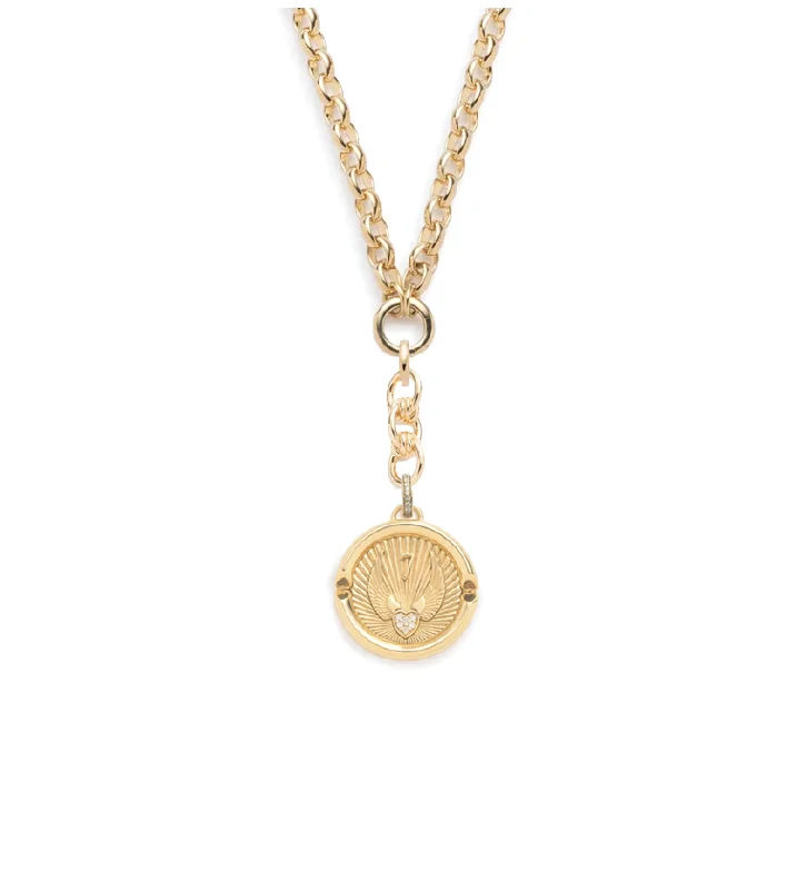 Last Chance To Grab Your Favorite Jewelry At A Discount Beloved with Wings We Fly : Heavy Belcher Open Chain with Medium Knot Extension Necklace
