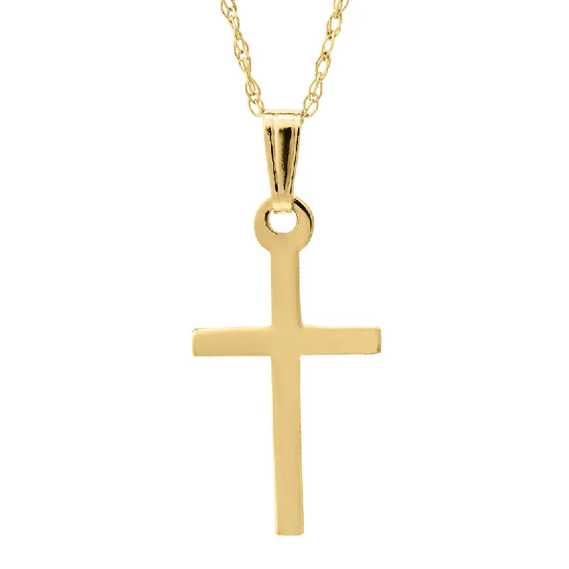 Exclusive Jewelry Offers – Shine For Less Child 14K Yellow Gold 10x21mm Cross Pendant Necklace Exclusive Jewelry Offers – Shine For Less Child 14K Yellow Gold 10x21mm Cross Pendant Necklace