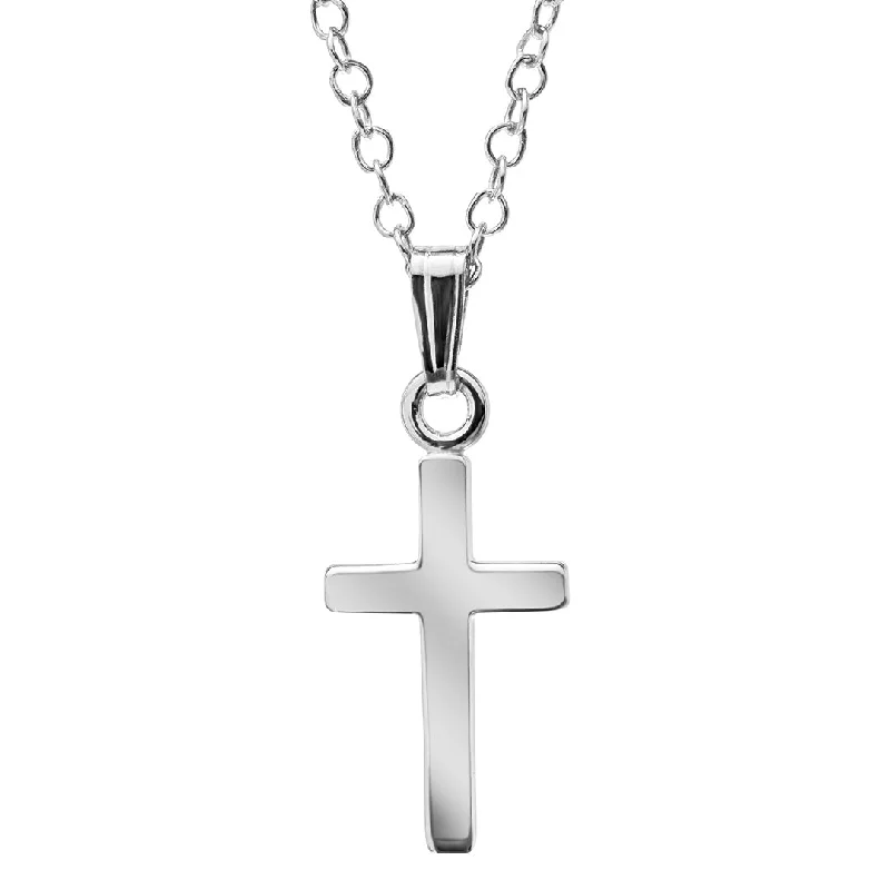 Delicate Crystal Jewelry For Sophisticated Charm Child Sterling Silver Cross Pendant Necklace Delicate Crystal Jewelry For Sophisticated Charm Child Sterling Silver Cross Pendant Necklace