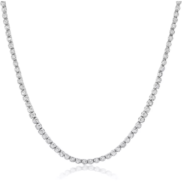 Fashion-Forward Geometric Jewelry For Contemporary Style CRISLU Adjustable Tennis Necklace Finished in Pure Platinum or 18kt Gold Fashion-Forward Geometric Jewelry For Contemporary Style CRISLU Adjustable Tennis Necklace Finished in Pure Platinum or 18kt Gold