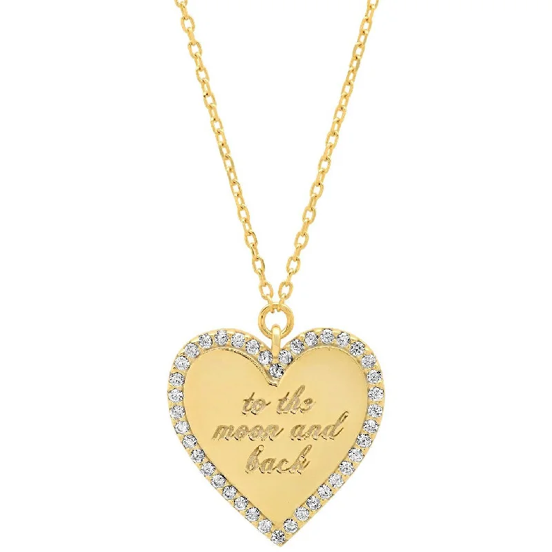 Limited-Stock Jewelry Sale – Shop Before It's Gone TAI Gold "To the Moon & Back"Heart Necklace Limited-Stock Jewelry Sale – Shop Before It's Gone TAI Gold "To the Moon & Back"Heart Necklace