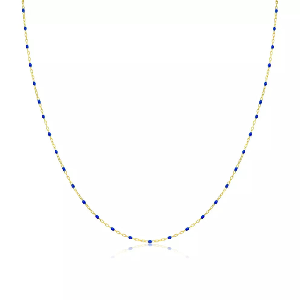 Get The Jewelry You Love At A Price You Love Meira T Blue Enamel 14kt Layering Chain Get The Jewelry You Love At A Price You Love Meira T Blue Enamel 14kt Layering Chain