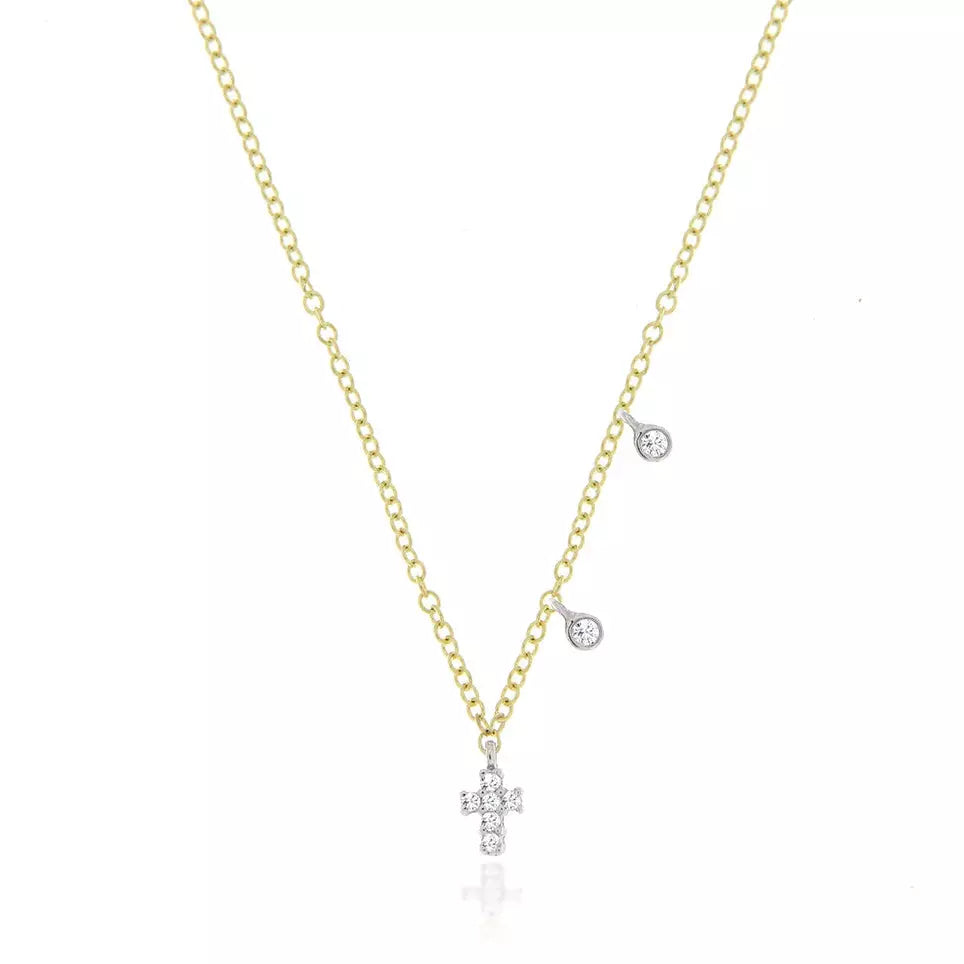 Flash Sale On Elegant Jewelry – Don't Miss Out Meira T Dainty Cross with Off Centered Charms -14k Gold Flash Sale On Elegant Jewelry – Don't Miss Out Meira T Dainty Cross with Off Centered Charms -14k Gold