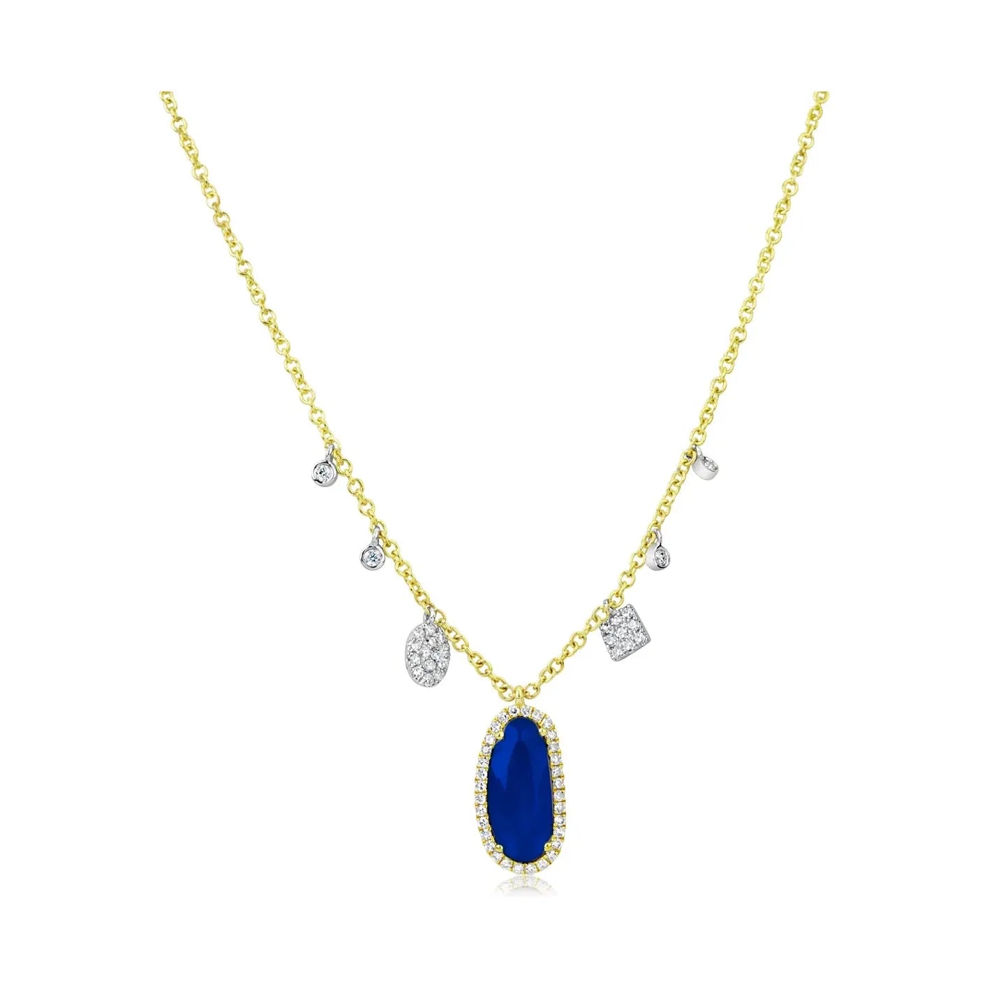 Best Jewelry Sale – Shop Exclusive Designs Now Meira T Sapphire Pendant with Diamond Side Charms Best Jewelry Sale – Shop Exclusive Designs Now Meira T Sapphire Pendant with Diamond Side Charms