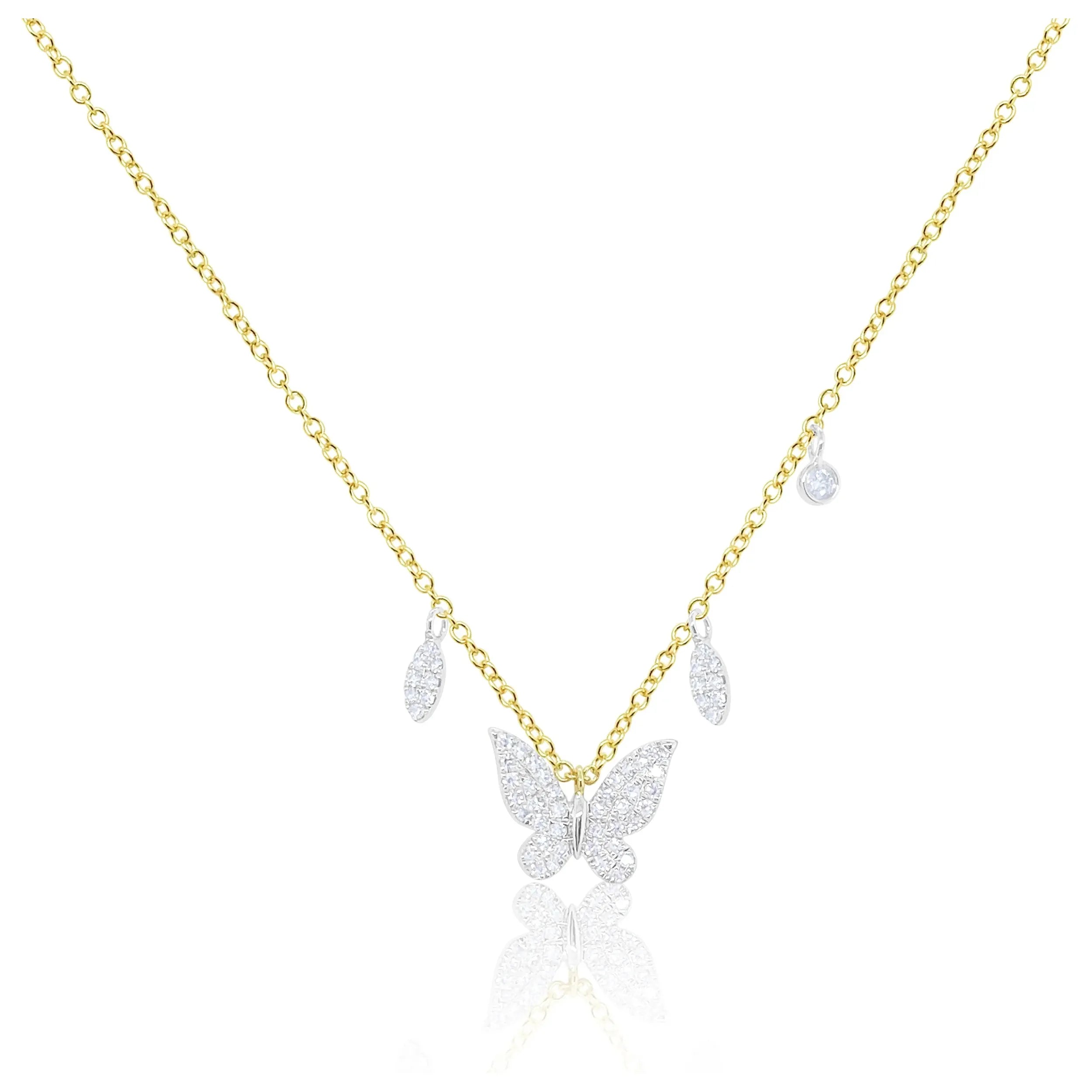 Timeless Beauty, Unbeatable Deals – Jewelry Sale On Meira T Diamond Butterfly Charm Necklace Yellow Gold Timeless Beauty, Unbeatable Deals – Jewelry Sale On Meira T Diamond Butterfly Charm Necklace Yellow Gold