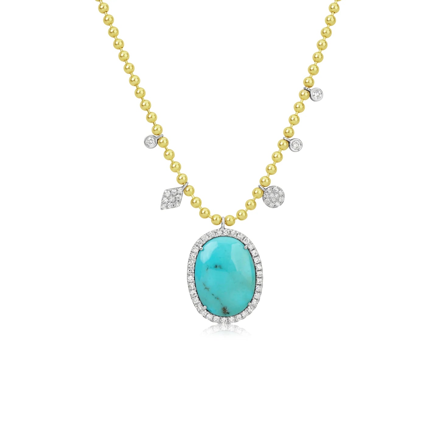 Shine Without Limits – Jewelry Sale Happening Now Meira T Turquoise and Diamond Yellow Gold Ball Chain Necklace Shine Without Limits – Jewelry Sale Happening Now Meira T Turquoise and Diamond Yellow Gold Ball Chain Necklace