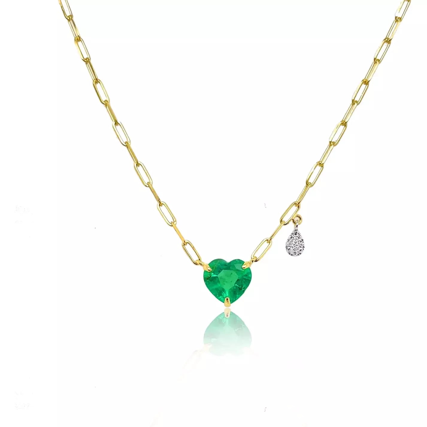 Don't Miss Out On Bestselling Jewelry At Special Prices Meira T Emerald Dainty Emerald with Off Centered Diamond Charm Discs Don't Miss Out On Bestselling Jewelry At Special Prices Meira T Emerald Dainty Emerald with Off Centered Diamond Charm Discs
