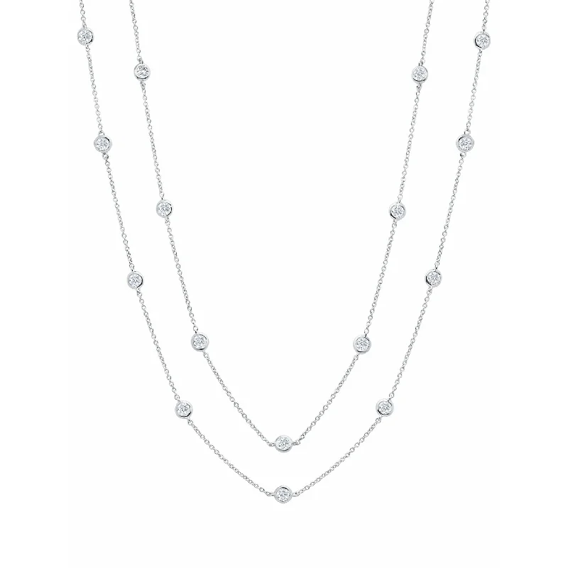 Seasonal Jewelry Deals – Elevate Your Style Crislu Bezel 36" Necklace Finished in Pure Platinum 4mm Seasonal Jewelry Deals – Elevate Your Style Crislu Bezel 36" Necklace Finished in Pure Platinum 4mm