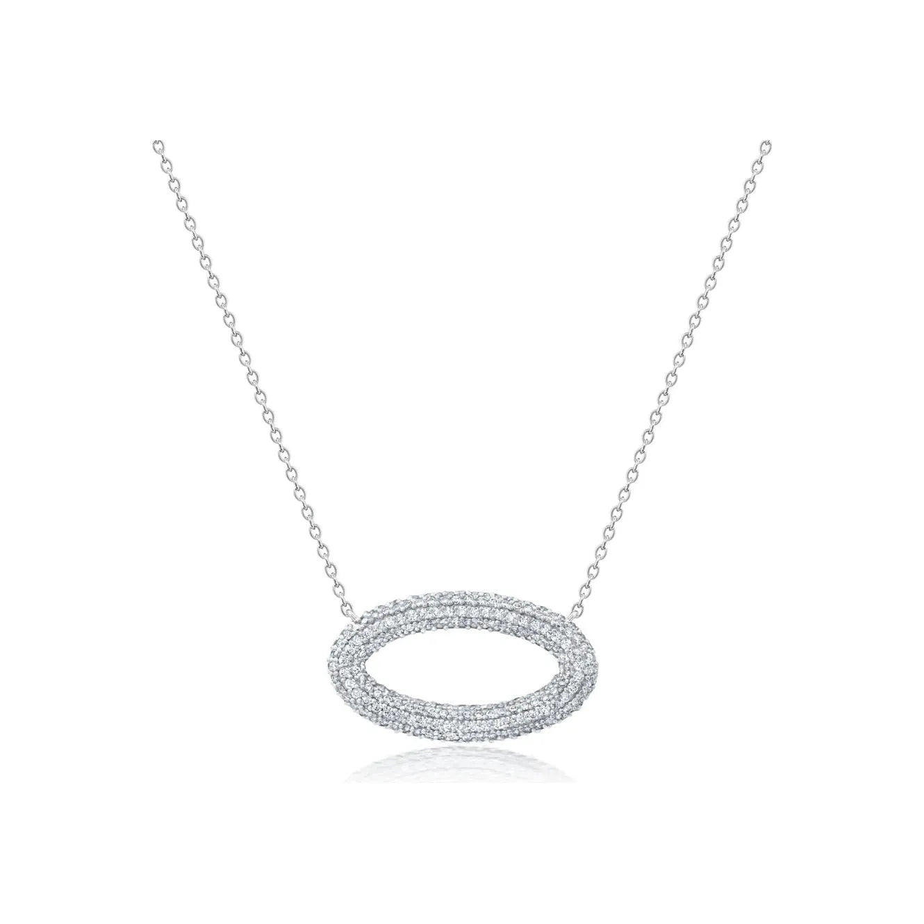 Accessorize For Less – Luxury Jewelry At Affordable Prices CRISLU Flip & Flair Two Tone Oval Reversible Pendant Accessorize For Less – Luxury Jewelry At Affordable Prices CRISLU Flip & Flair Two Tone Oval Reversible Pendant
