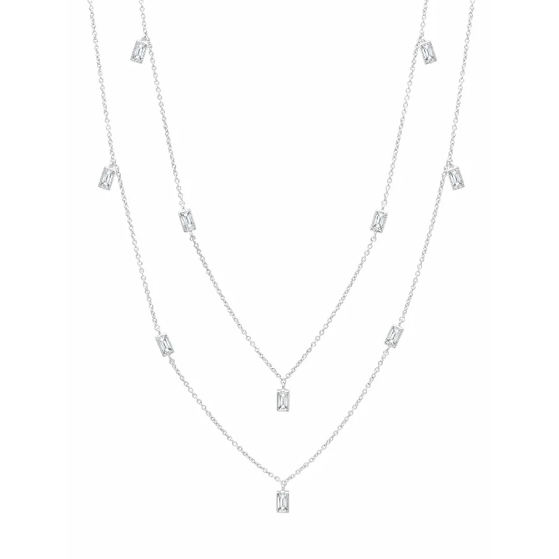 Exclusive Jewelry Sale – Sparkle For Less Crislu Prism Baguette 36" Necklace finished in Pure Platinum Exclusive Jewelry Sale – Sparkle For Less Crislu Prism Baguette 36" Necklace finished in Pure Platinum